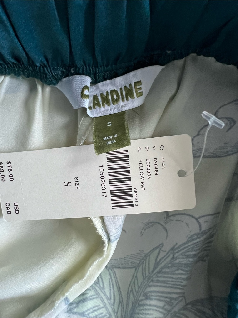 Anthropologie Celandine Casuarina Shorts in Yellow Pattern Size Small NWT - Picture 8 of 13